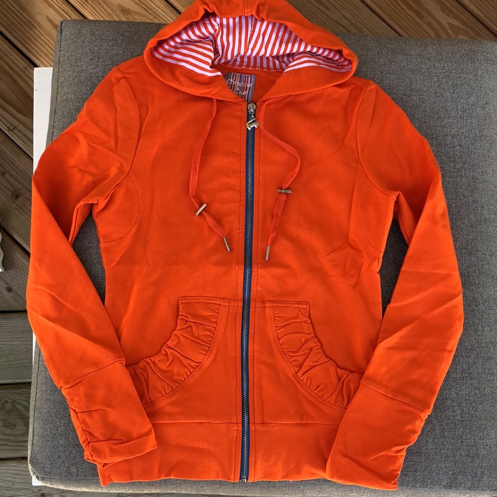 NWT! - CHRISTINE & TAYLOR Ruched Pocket Zip-Up Hoodie GATORS Sweatshirt